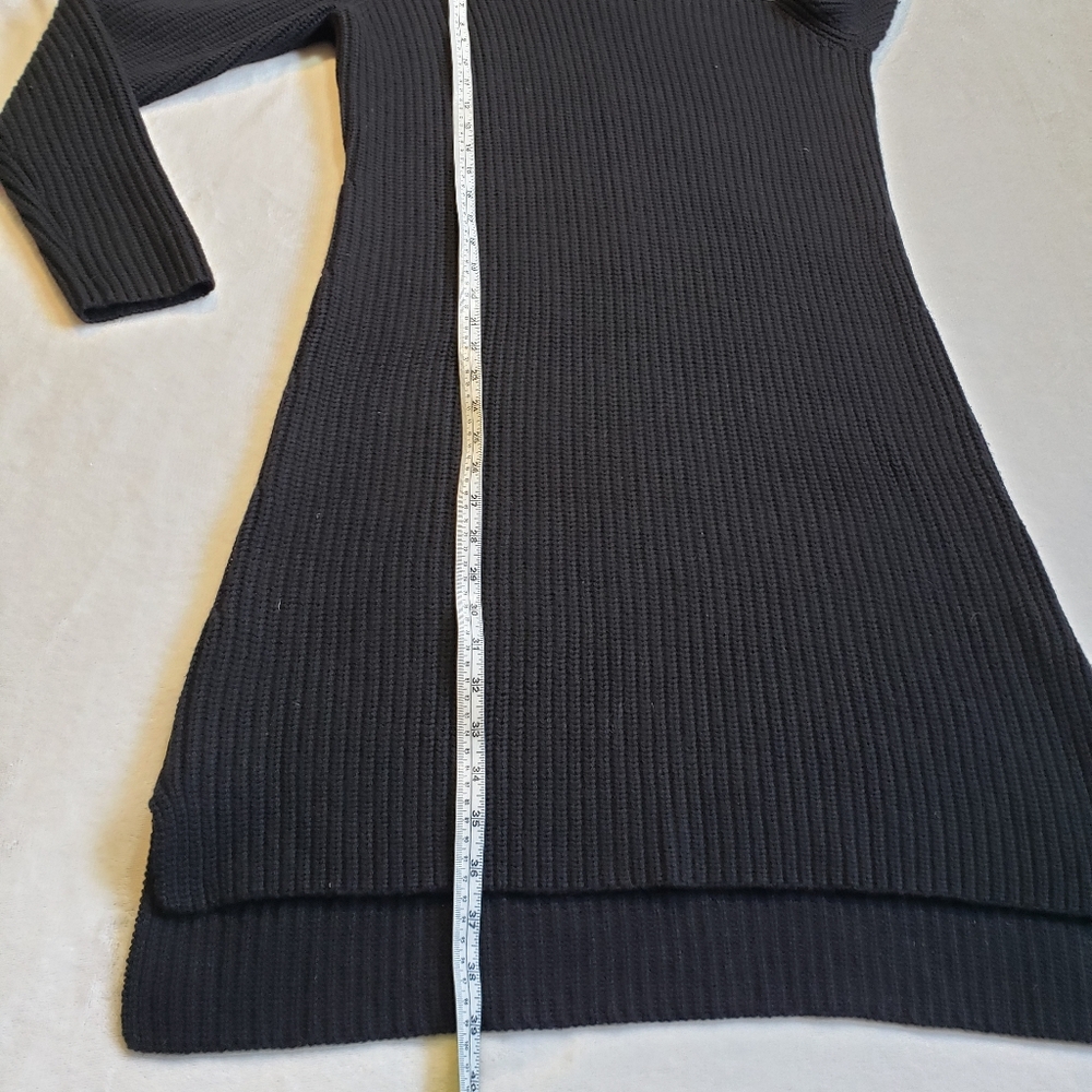 ANN TAYLOR Black Sweater Turtleneck Dress Med or Large PLEASE CHECK PICTURES - Picture 7 of 16